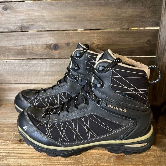 Mens Vasque Coldspark Black Insulated Waterproof Snow Winter‎ Boots Size 7.5 M - Picture 2 of 7